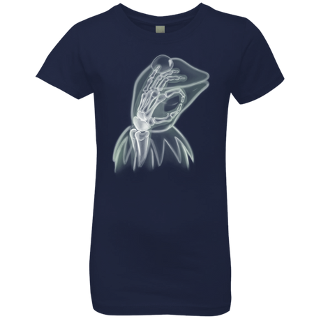 T-Shirts Midnight Navy / YXS Kermit the Troll Girls Premium T-Shirt