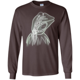 T-Shirts Dark Chocolate / S Kermit the Troll Men's Long Sleeve T-Shirt