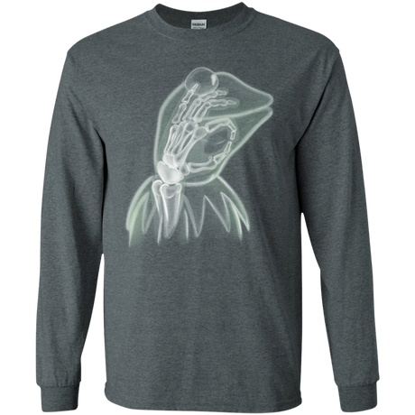 T-Shirts Dark Heather / S Kermit the Troll Men's Long Sleeve T-Shirt