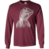 T-Shirts Maroon / S Kermit the Troll Men's Long Sleeve T-Shirt