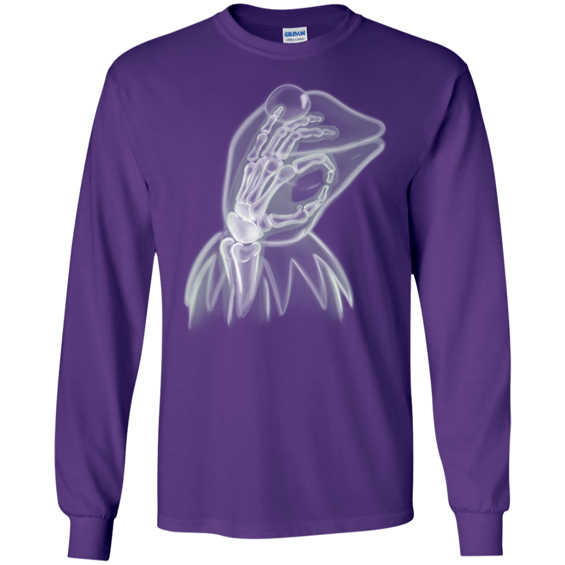 T-Shirts Purple / S Kermit the Troll Men's Long Sleeve T-Shirt