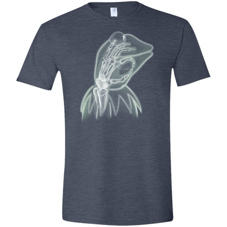 T-Shirts Heather Navy / S Kermit the Troll Men's Semi-Fitted Softstyle