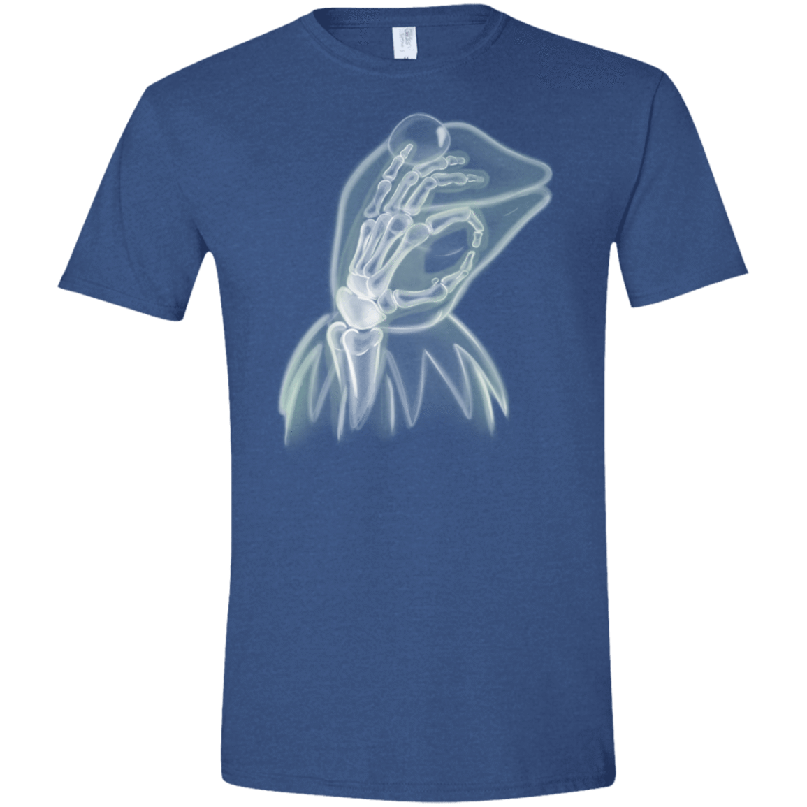 T-Shirts Heather Royal / X-Small Kermit the Troll Men's Semi-Fitted Softstyle