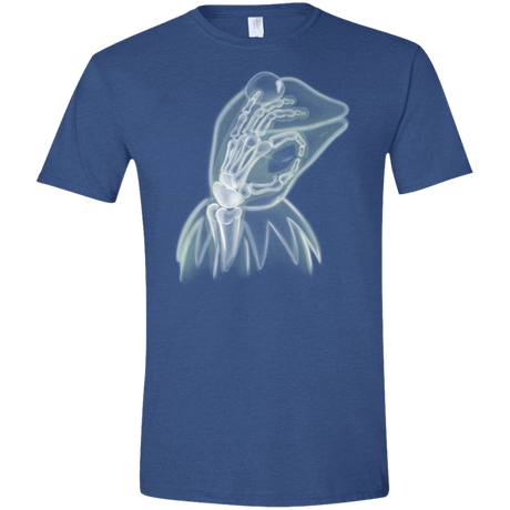 T-Shirts Heather Royal / X-Small Kermit the Troll Men's Semi-Fitted Softstyle