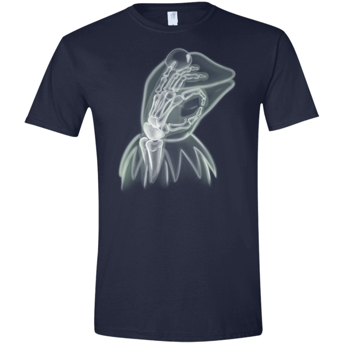 T-Shirts Navy / X-Small Kermit the Troll Men's Semi-Fitted Softstyle