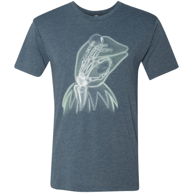 T-Shirts Indigo / S Kermit the Troll Men's Triblend T-Shirt