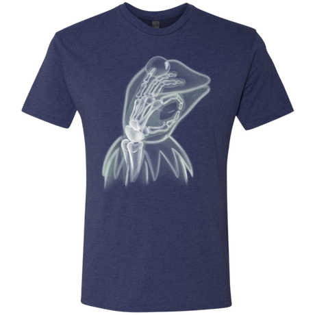 T-Shirts Vintage Navy / S Kermit the Troll Men's Triblend T-Shirt