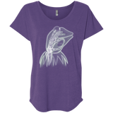 T-Shirts Purple Rush / X-Small Kermit the Troll Triblend Dolman Sleeve