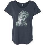 T-Shirts Vintage Navy / X-Small Kermit the Troll Triblend Dolman Sleeve