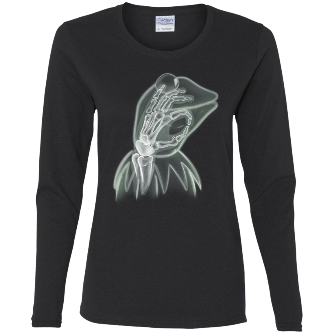 T-Shirts Black / S Kermit the Troll Women's Long Sleeve T-Shirt