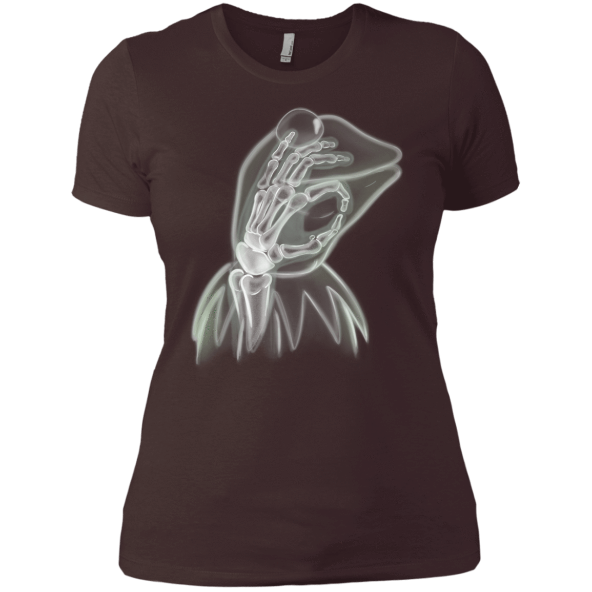 T-Shirts Dark Chocolate / X-Small Kermit the Troll Women's Premium T-Shirt