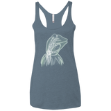 T-Shirts Indigo / X-Small Kermit the Troll Women's Triblend Racerback Tank