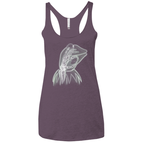 T-Shirts Vintage Purple / X-Small Kermit the Troll Women's Triblend Racerback Tank