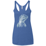 T-Shirts Vintage Royal / X-Small Kermit the Troll Women's Triblend Racerback Tank