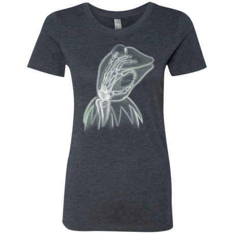 T-Shirts Vintage Navy / S Kermit the Troll Women's Triblend T-Shirt
