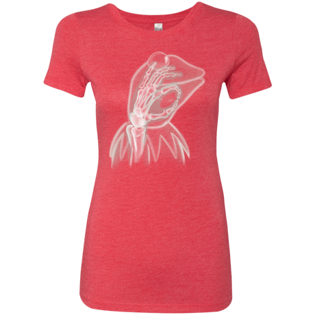 T-Shirts Vintage Red / S Kermit the Troll Women's Triblend T-Shirt