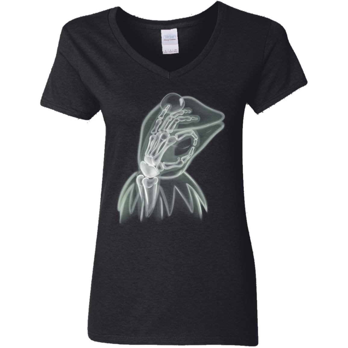 T-Shirts Black / S Kermit the Troll Women's V-Neck T-Shirt