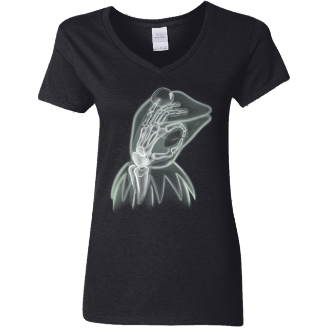 T-Shirts Black / S Kermit the Troll Women's V-Neck T-Shirt