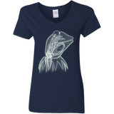 T-Shirts Navy / S Kermit the Troll Women's V-Neck T-Shirt