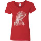 T-Shirts Red / S Kermit the Troll Women's V-Neck T-Shirt