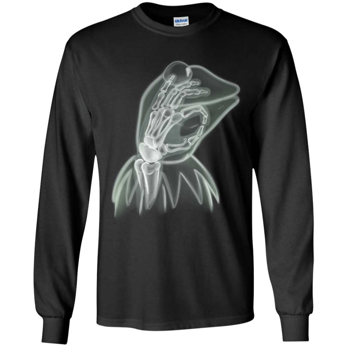 T-Shirts Black / YS Kermit the Troll Youth Long Sleeve T-Shirt