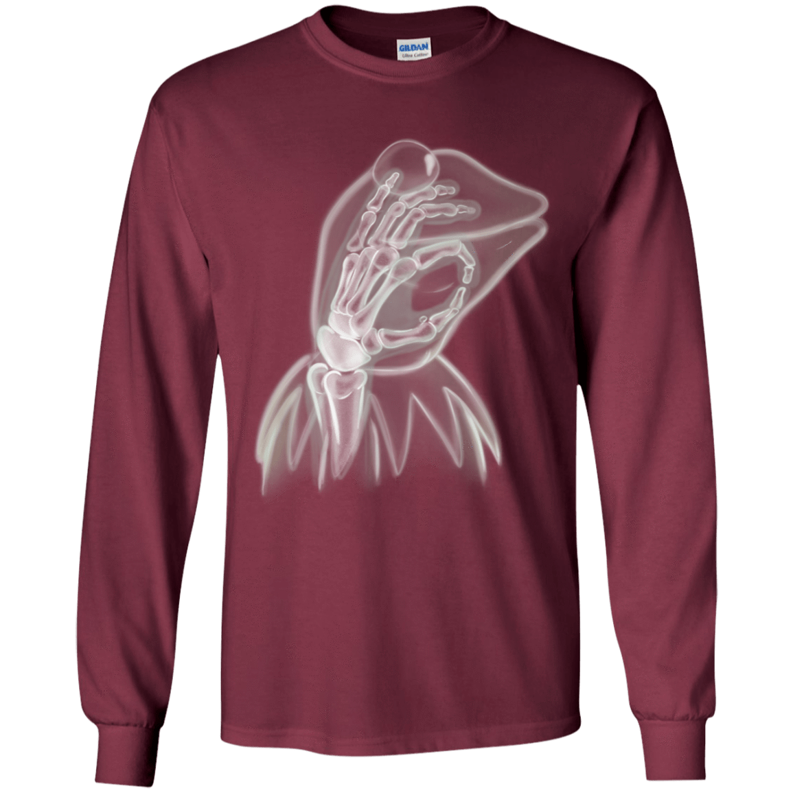 T-Shirts Maroon / YS Kermit the Troll Youth Long Sleeve T-Shirt