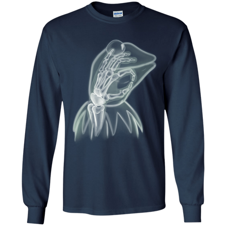 T-Shirts Navy / YS Kermit the Troll Youth Long Sleeve T-Shirt