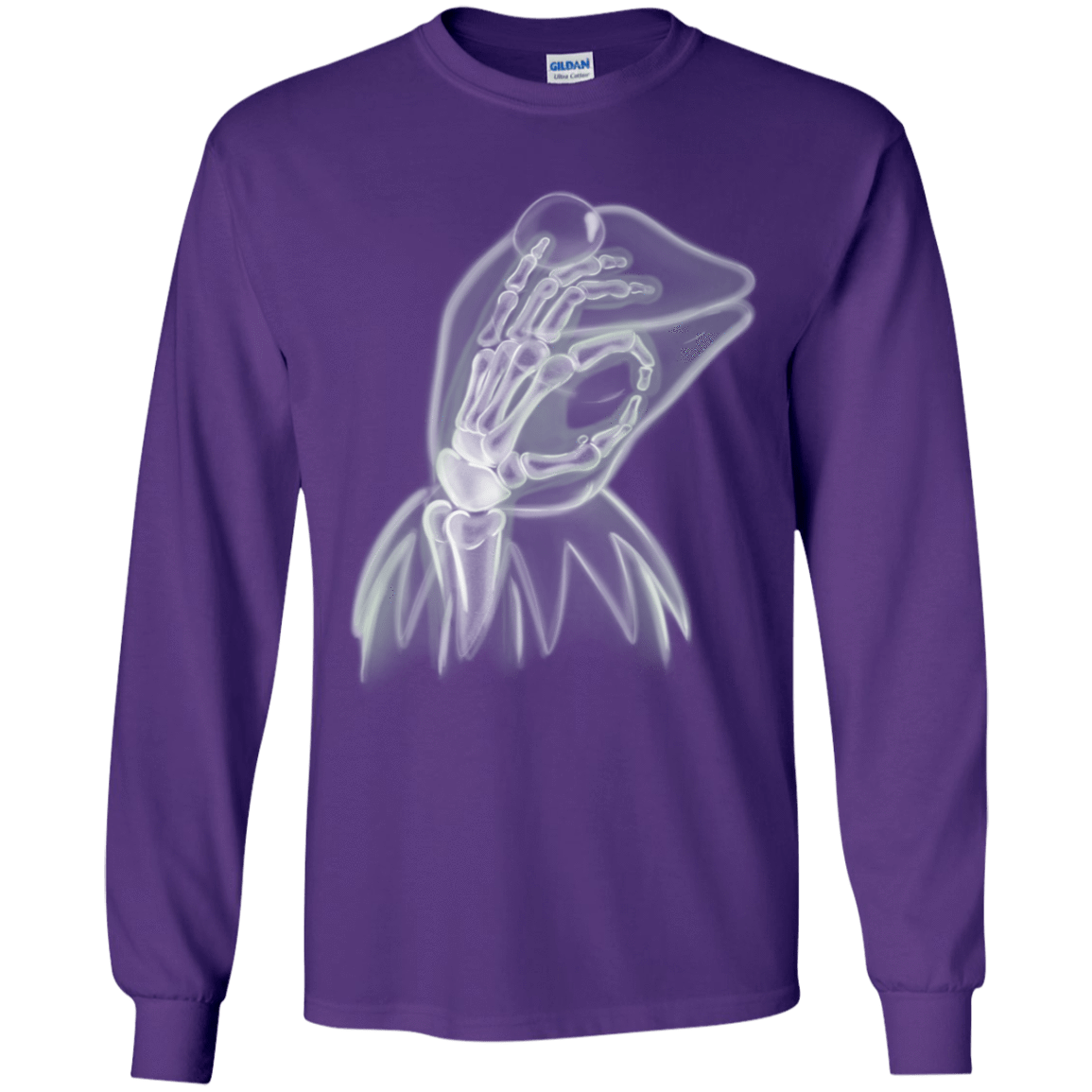 T-Shirts Purple / YS Kermit the Troll Youth Long Sleeve T-Shirt