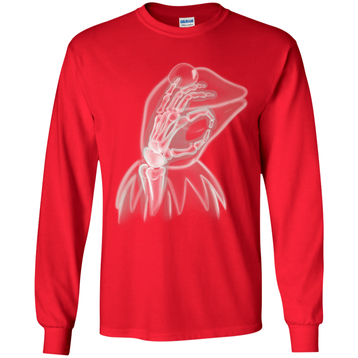 T-Shirts Red / YS Kermit the Troll Youth Long Sleeve T-Shirt