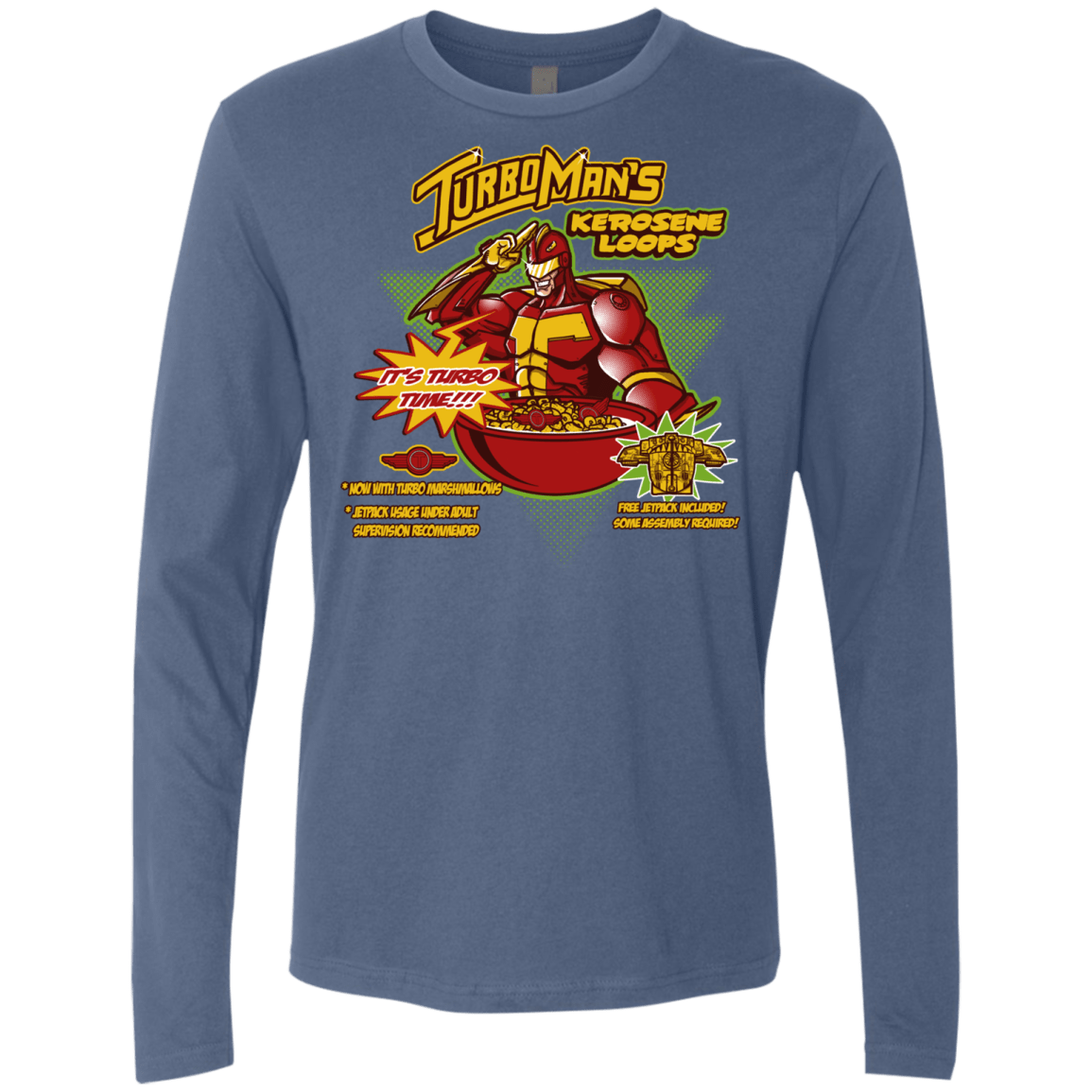 T-Shirts Indigo / S Kerosene Loops Men's Premium Long Sleeve