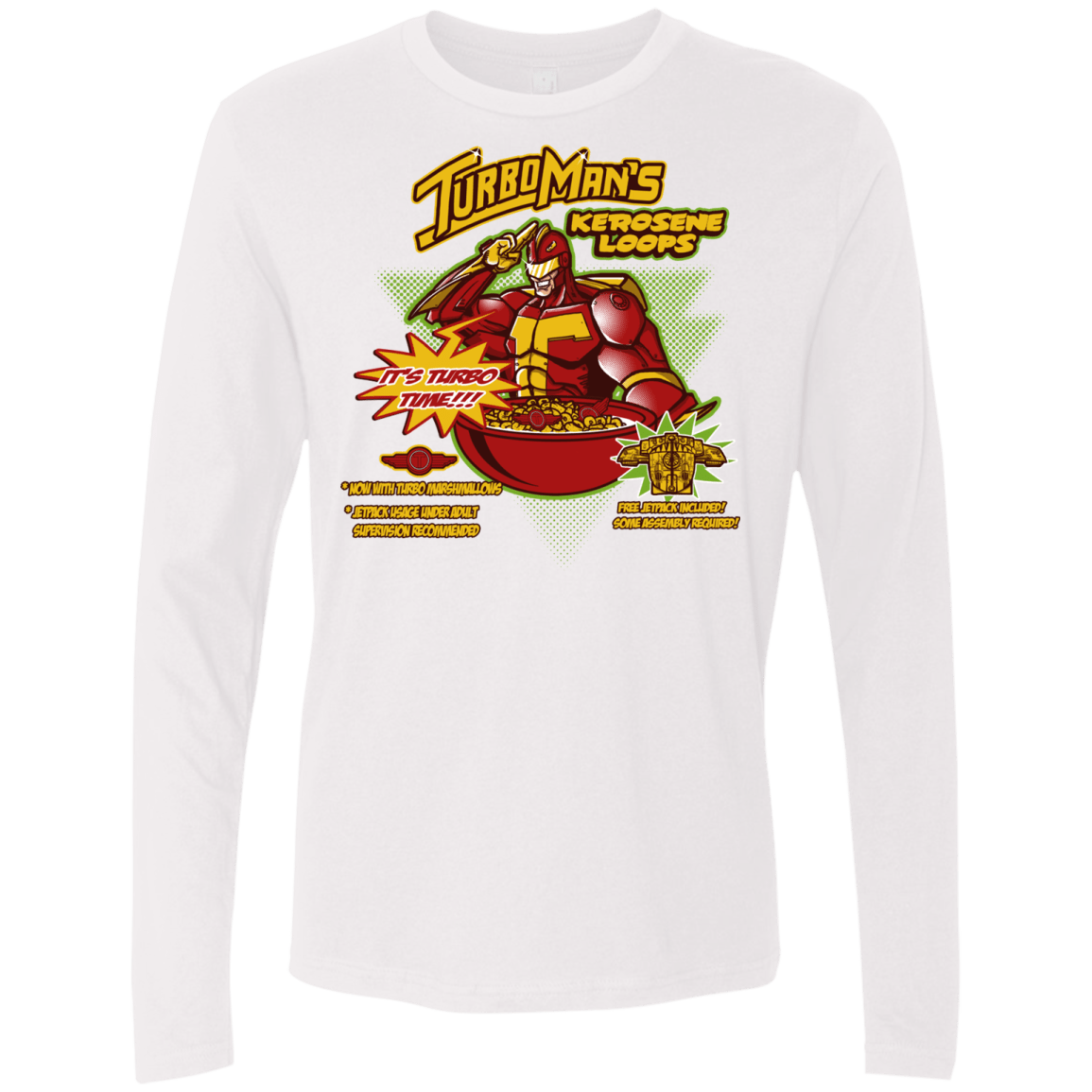 T-Shirts White / S Kerosene Loops Men's Premium Long Sleeve