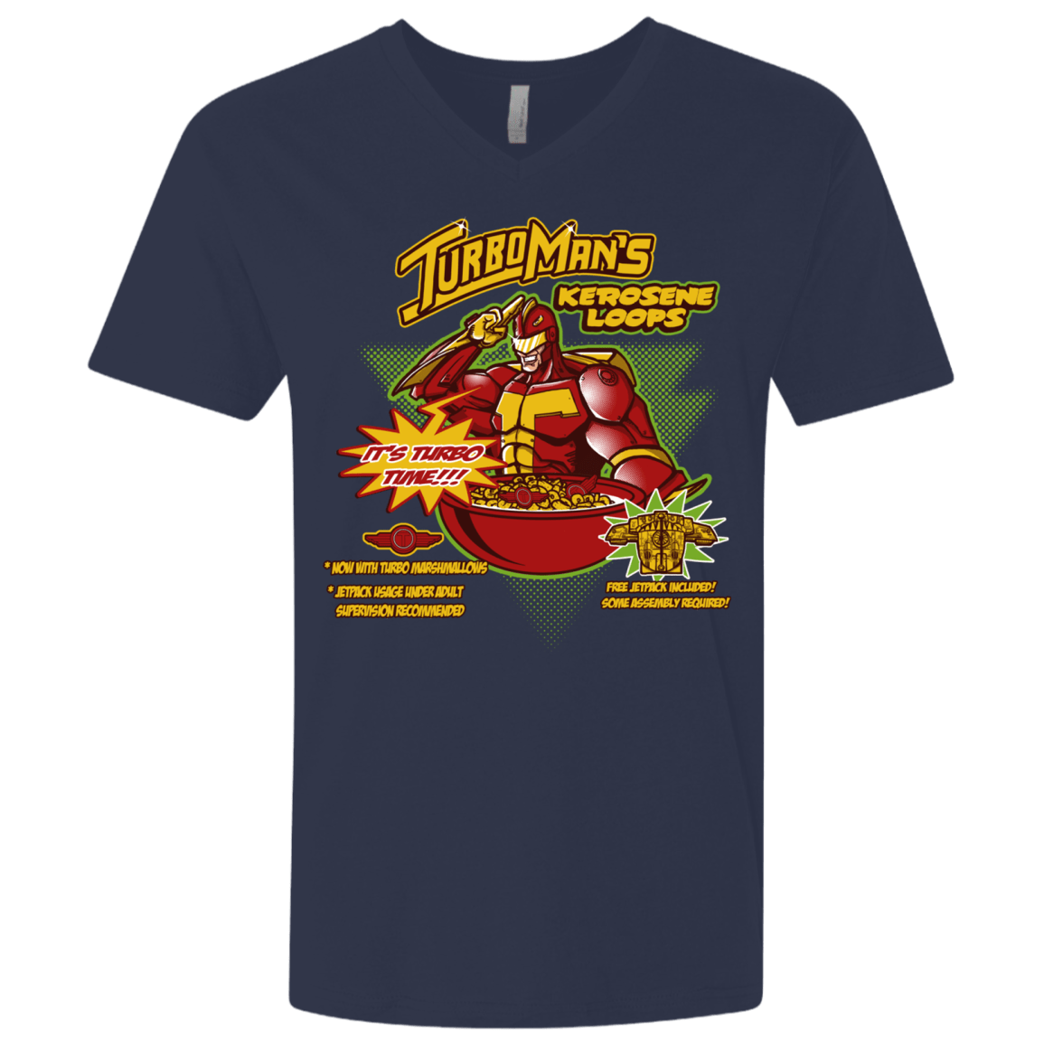 T-Shirts Midnight Navy / X-Small Kerosene Loops Men's Premium V-Neck