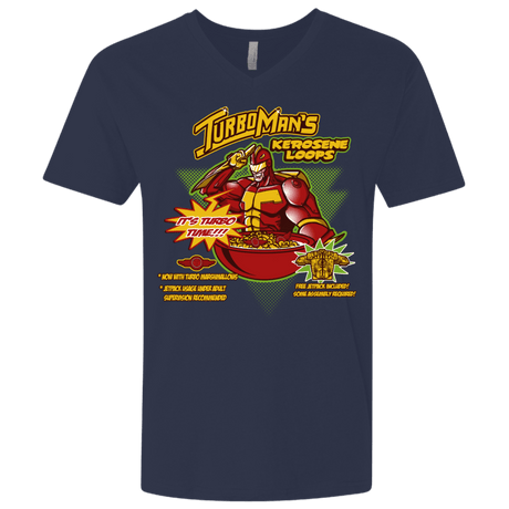 T-Shirts Midnight Navy / X-Small Kerosene Loops Men's Premium V-Neck