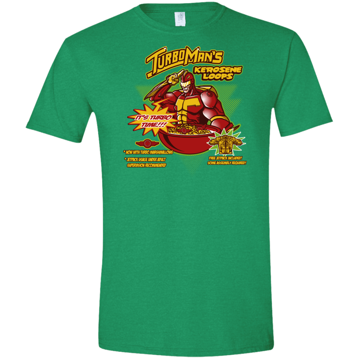 T-Shirts Heather Irish Green / S Kerosene Loops Men's Semi-Fitted Softstyle