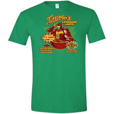 T-Shirts Heather Irish Green / S Kerosene Loops Men's Semi-Fitted Softstyle