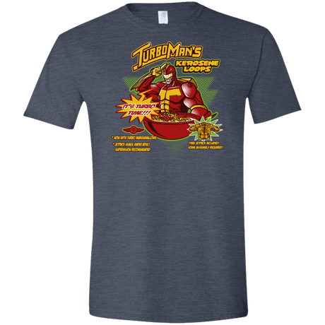 T-Shirts Heather Navy / S Kerosene Loops Men's Semi-Fitted Softstyle