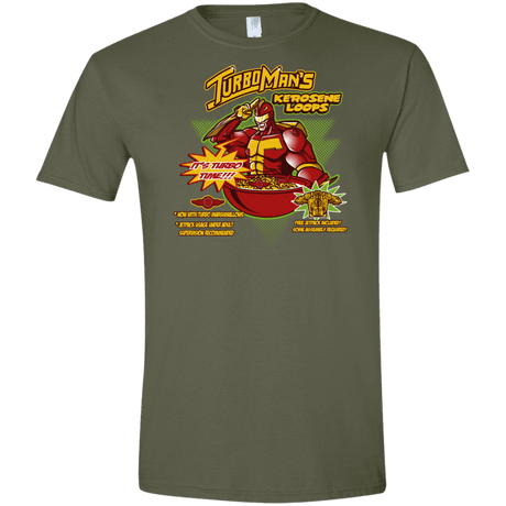 T-Shirts Military Green / S Kerosene Loops Men's Semi-Fitted Softstyle