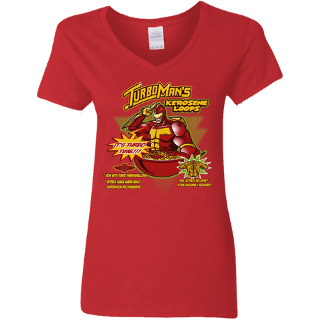 T-Shirts Red / S Kerosene Loops Women's V-Neck T-Shirt