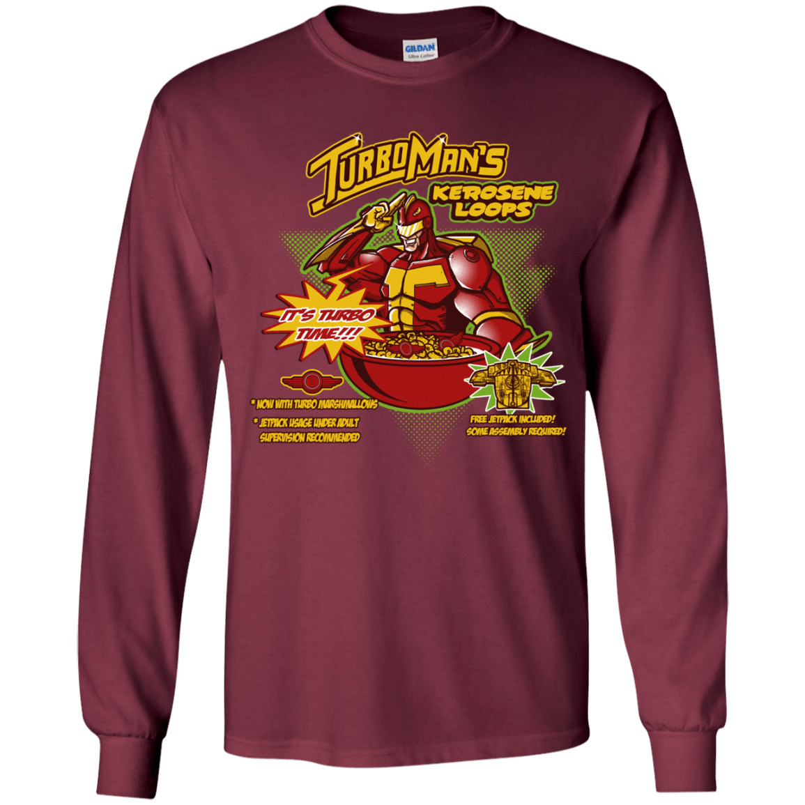 T-Shirts Maroon / YS Kerosene Loops Youth Long Sleeve T-Shirt