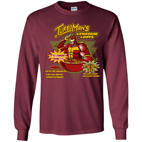T-Shirts Maroon / YS Kerosene Loops Youth Long Sleeve T-Shirt