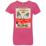 T-Shirts Hot Pink / YXS Ketchup vs Catsup Girls Premium T-Shirt