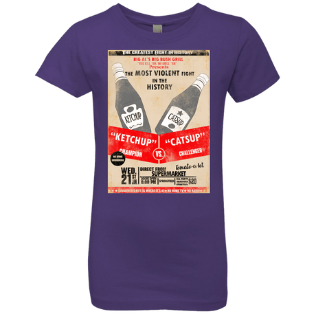 T-Shirts Purple Rush / YXS Ketchup vs Catsup Girls Premium T-Shirt
