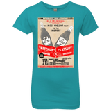 T-Shirts Tahiti Blue / YXS Ketchup vs Catsup Girls Premium T-Shirt