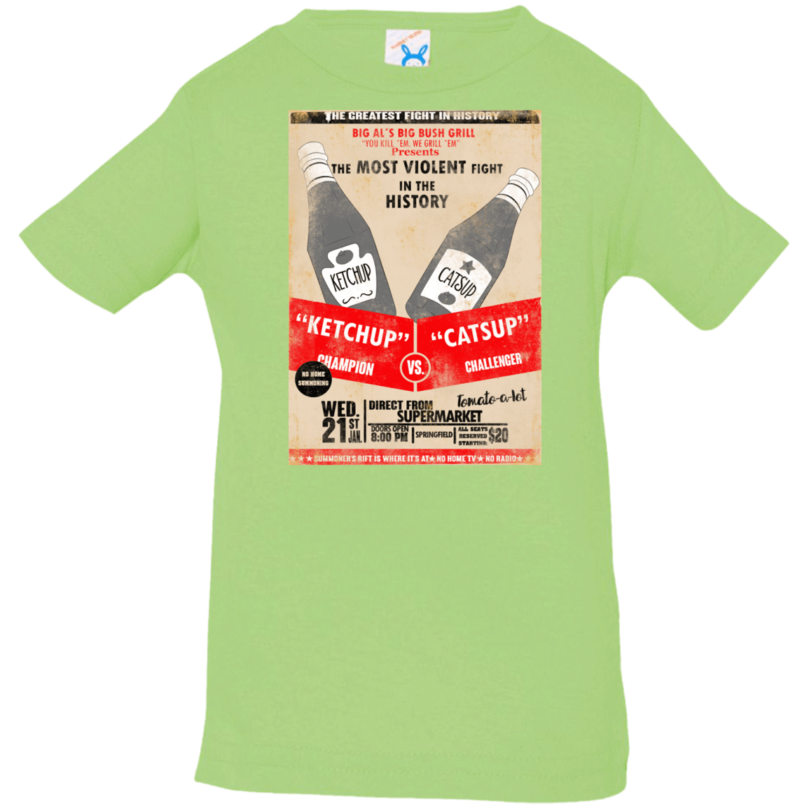 T-Shirts Key Lime / 6 Months Ketchup vs Catsup Infant Premium T-Shirt