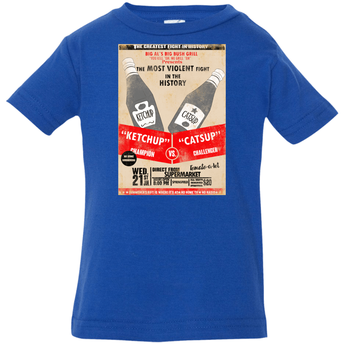 T-Shirts Royal / 6 Months Ketchup vs Catsup Infant Premium T-Shirt