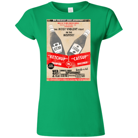 T-Shirts Irish Green / S Ketchup vs Catsup Junior Slimmer-Fit T-Shirt