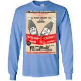 T-Shirts Carolina Blue / S Ketchup vs Catsup Men's Long Sleeve T-Shirt