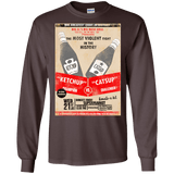 T-Shirts Dark Chocolate / S Ketchup vs Catsup Men's Long Sleeve T-Shirt