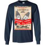 T-Shirts Navy / S Ketchup vs Catsup Men's Long Sleeve T-Shirt