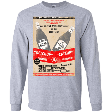 T-Shirts Sport Grey / S Ketchup vs Catsup Men's Long Sleeve T-Shirt